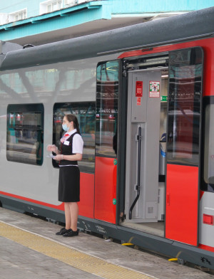 Между Самарой и Тольятти начал курсировать скорый электропоезд Ласточка фото