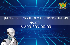В центре телефонного обслуживания ФССП России доступна автоматическая обработка вызова с помощью голосового бота