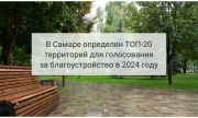 В Самаре определен ТОП-20 общественных пространств для рейтингового голосования за благоустройство в 2024 году