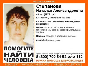 В Тольятти две недели ищут пропавшую женщину