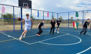 В Сергиевском районе после реконструкции открылась баскетбольная площадка