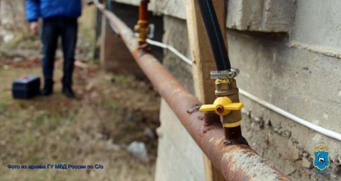 В Кинель-Черкасском районе устранено самовольное подключение к газопроводу