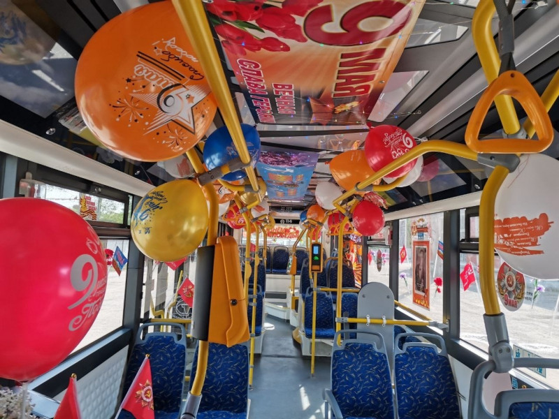 Общественный транспорт Самары подготавливают к празднованию Дня Победы