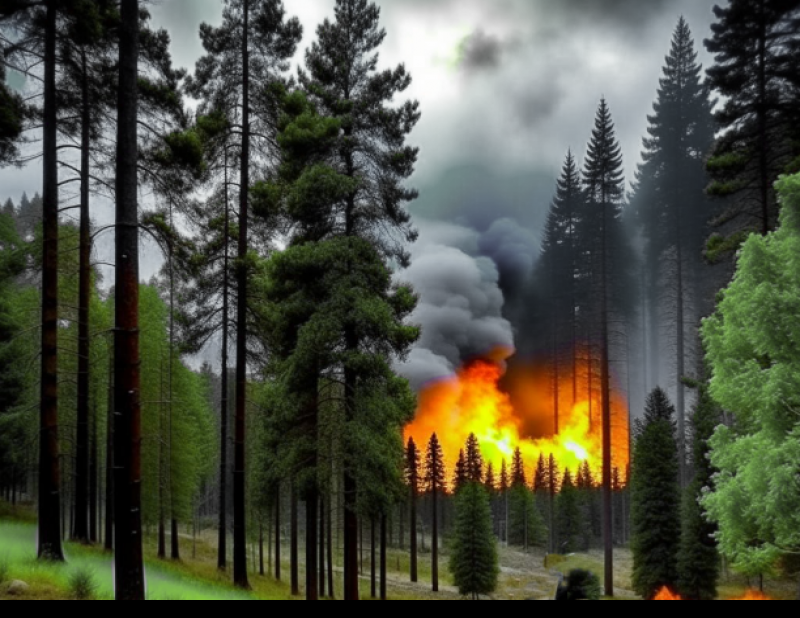 В Тольятти тушили лесной пожар