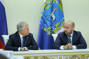 Вячеслав Володин и Вячеслав Федорищев обсудили развитие региона на совещании Совета Государственной Думы.