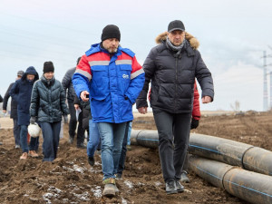 Врио главы Самары проверил, как идет строительство нового Безымянского коллектора протяженностью 38 км.