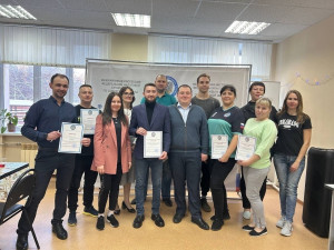 Команда самарского Росреестра приняла участие в ответном товарищеском матче по настольному теннису