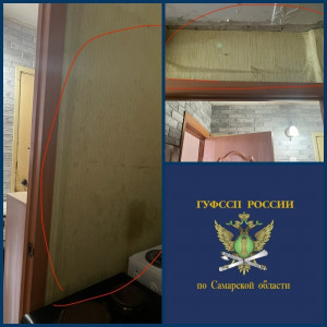 Тольяттинка после вмешательства приставов вернула на место межкомнатную перегородку