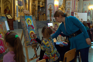 27 марта в двух храмах Самары прошла акция "Дети рисуют в храме".