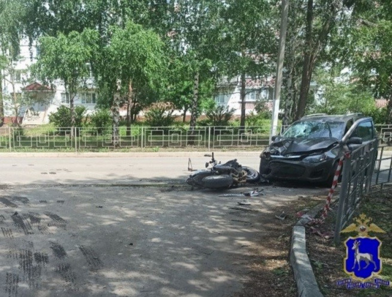 В Отрадном вазовская легковушка сбила мотоциклиста