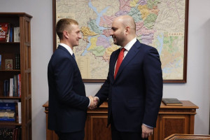 Вячеслав Федорищев встретился с Героем РФ, участником второго потока федеральной программы «Время героев» Андреем Ерёминым.