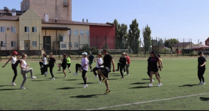 В Новокуйбышевске, Приволжском, Большеглушицком и Ставропольском районах прошла «Зарядка со стражем порядка»