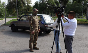 Автомобиль запросили бойцы для выполнения боевых задач.