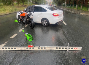 Мотоциклист пострадал в Промышленном районе Самары