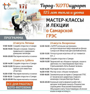 Уже сегодня «Т Плюс» ждёт самарцев у яркой фотозоны с «Кошкой на батарее» — главном символе тепла и уюта.