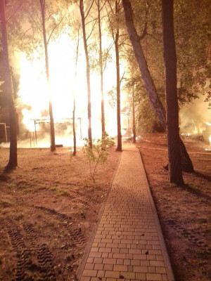 На площади 210 квадратных метров.