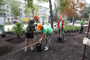 Иван Носков оценил ход благоустройства сквера «Восточный» по Зубчаниновскому шоссе.