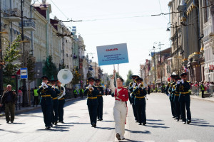 Парадом духовых оркестров открылся Всероссийский фестиваль «На сопках Маньчжурии» в Самаре.