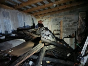 В Сызранском районе горел дом на площади 130 квадратных метров