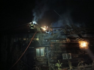 В Сызрани горела крыша курятника