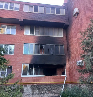 В Ставропольском районе рано утром огнеборцы работали на пожаре ранга 1-БИС