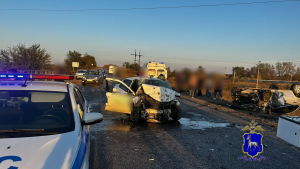 В Кинеле машина перевернулась на проезжей части, погиб человек