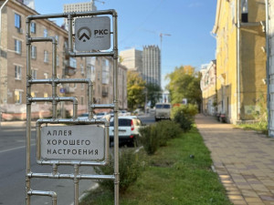 Аллея хорошего настроения в Самаре готовится к зиме