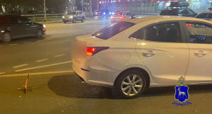 В Самаре водитель иномарки допустил столкновение с электровелосипедом