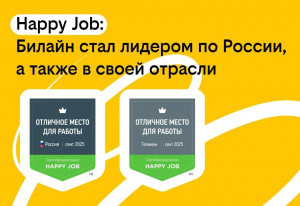 Билайн вошел в число лучших мест работы России