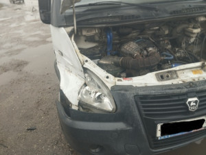 В Шигонском районе произошло касательное столкновение двух автомобилей Газель