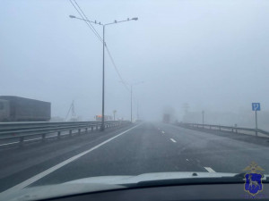 Полицейские настоятельно рекомендуют в случаях сильного тумана максимально снизить скорость движения и использовать огни аварийной сигнализации.