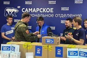 Координатор партпроекта «Выбор сильных» в Самарской области организовал передачу раций и квадрокоптеров