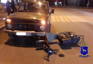 С места ДТП госпитализирован велосипедист.