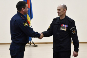 В честь юбилейной даты в зале собрались действующие сотрудники ОСН, ветераны службы и почётные гости.