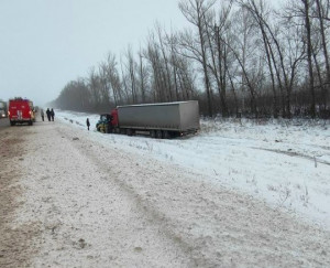 В Сергиевском районе произошла автоавария с тягачом