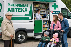 Одна передвижная аптека сможет обслуживать до 50 закреплённых населённых пунктов, работая в каждом из них по часу в неделю.