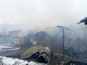 В тушении пожара участвовали 12 человек личного состава и 8 единиц специальной пожарной техники.