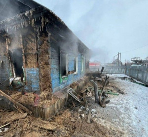 Жилой дом горел в Красноармейском районе