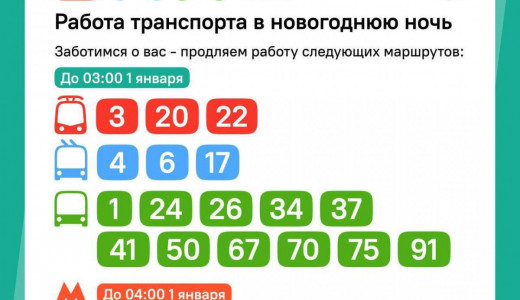 В Самаре проезд на трамваях и троллейбусах в новогоднюю ночь будет бесплатным