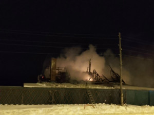 В Нефтегорском районе загорелся частный дом на площади 150 квадратных метро