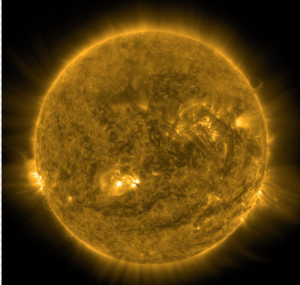 Учёных озадачил гигантский двойной взрыв на обратной стороне Солнца