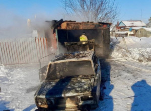 26 января в ГКУ СО "Центр по делам ГО, ПБ и ЧС" поступило сообщение о пожаре в селе Подбельск.