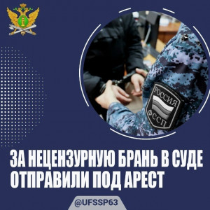 Жителя Самарской области арестовали на 10 суток за ругань в суде