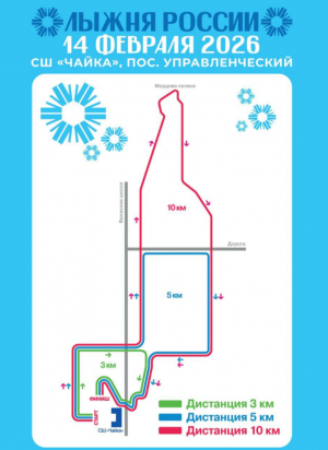 14 февраля в России в 44-й раз состоится массовая лыжная гонка «Лыжня России».