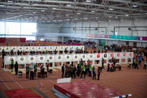 Тольяттинский легкоатлетический манеж принимает чемпионат и весеннее первенство России по дартсу.