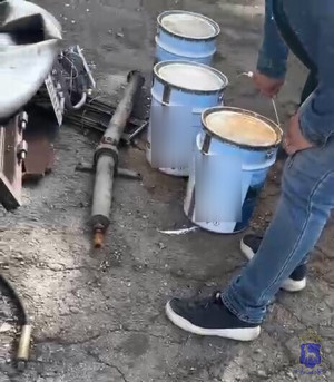 Житель Сергиевского района украл с территории предприятия 30 ведер краски