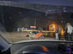 Ночная погоня в ПОдстепках полицейские преследовали подростка, который сел за руль мотоцикла без прав