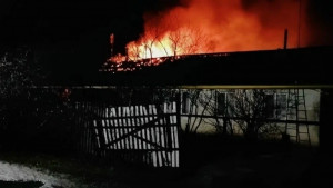 13 апреля ночью в Безенчукском районе тушили пожар