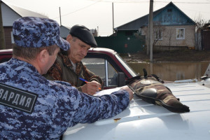 В Самарской области росгвардейцы осуществляют мониторинг паводковой ситуации