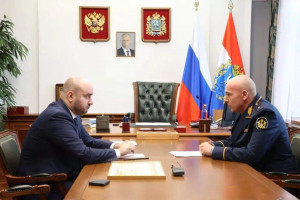 Губернатор Самарской области Вячеслав Федорищев провел рабочую встречу с начальником УФСИН России по Самарской области Алексеем Климовым.